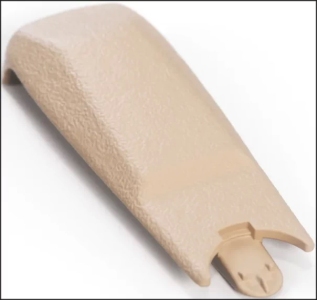 كفر اكرة زجاج عريض (بيج) 